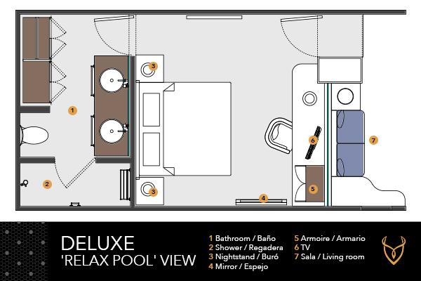 DELUXE ‘RELAX POOL’ VIEW Desire Riviera Maya Resort Puerto Morelos DELUXE ‘RELAX POOL’ VIEW Desire Riviera Maya Resort Puerto Morelos