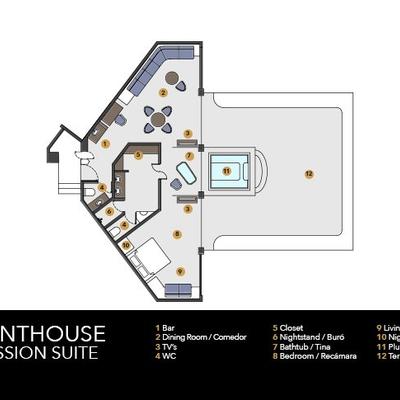 Penthouse passion suite plunge pool Desire Pearl Riviera Maya Resort Puerto Morelos Penthouse passion suite plunge pool Desire Pearl Riviera Maya Resort Puerto Morelos