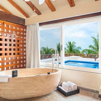 Penthouse passion suite plunge pool Desire Pearl Riviera Maya Resort Puerto Morelos Penthouse passion suite plunge pool Desire Pearl Riviera Maya Resort Puerto Morelos